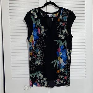 NWOT DR2 floral sleeveless top